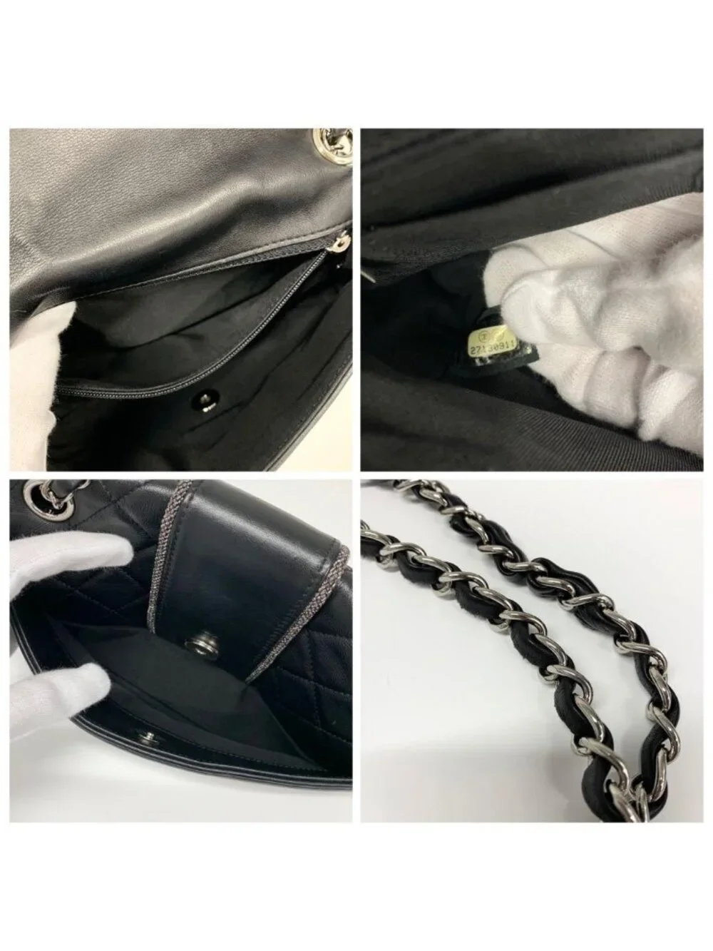 Chanel Quilted Lambskin Turnlock Shoulder Bag